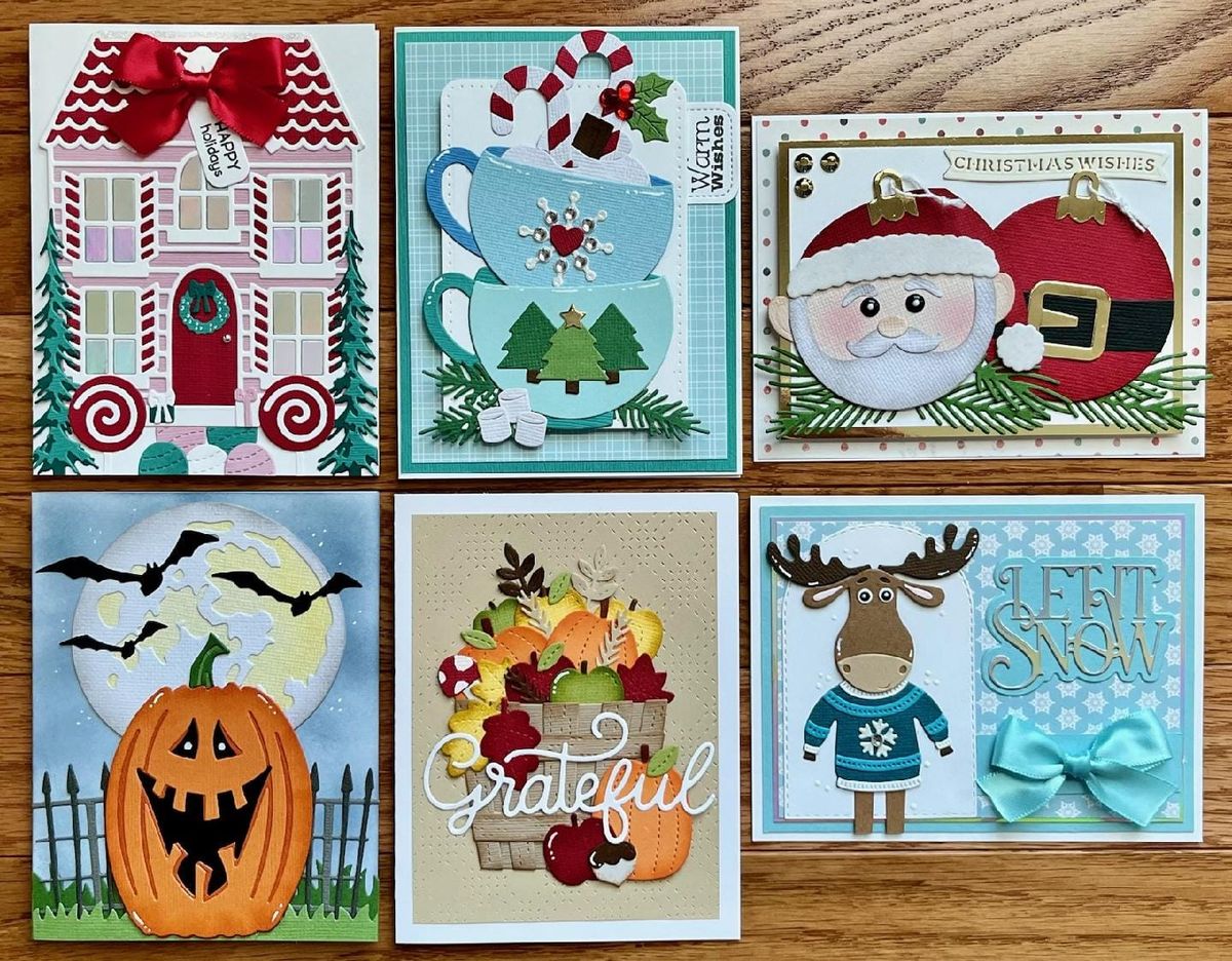 Nikki's October in person Card Class at Scrapmania