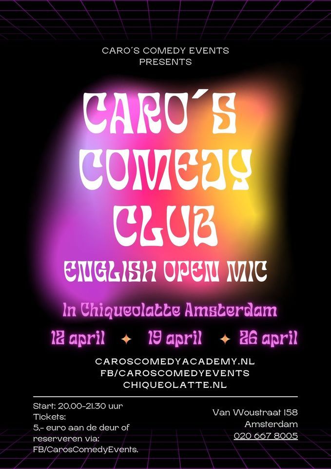 Caro's Comedy Club English Open Mic