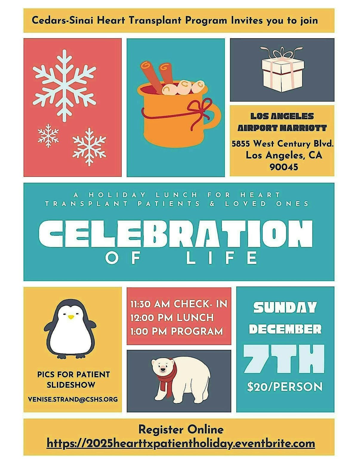 2025 Cedars-Sinai Heart Transplant Patient Holiday Party