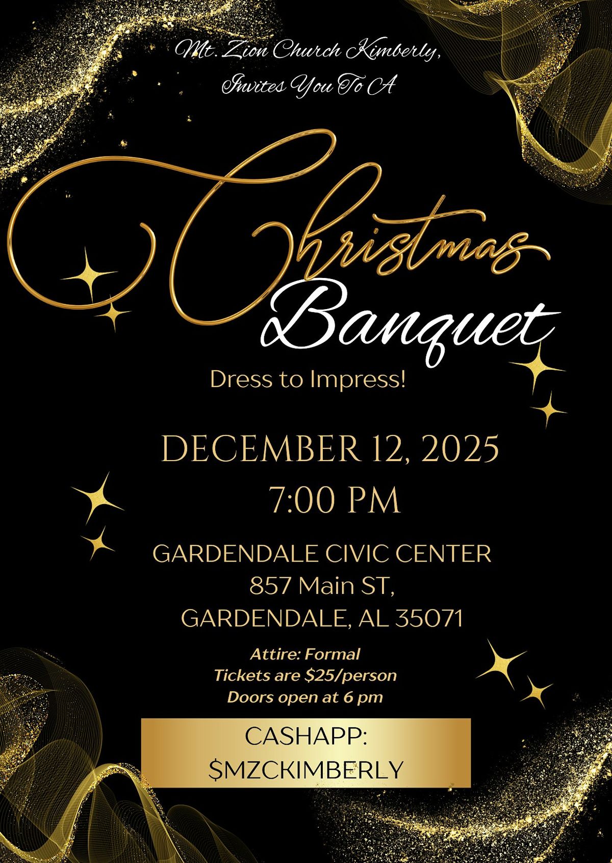 Mt. Zion Church Kimberly Christmas Banquet