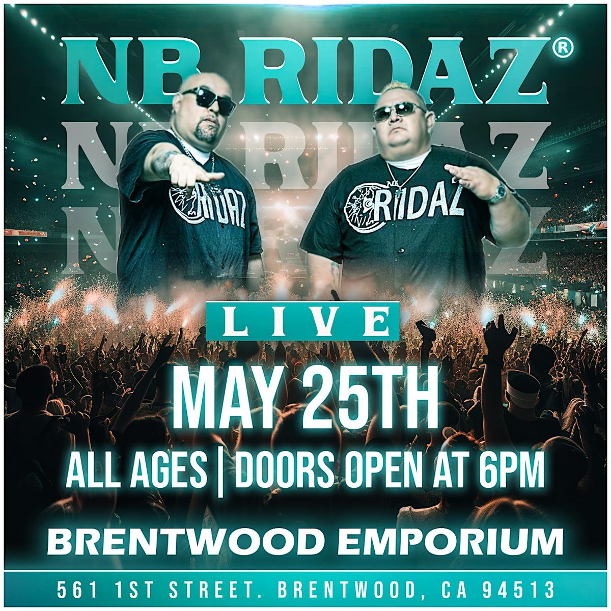 NB RIDAZ LIVE IN BRENTWOOD CA