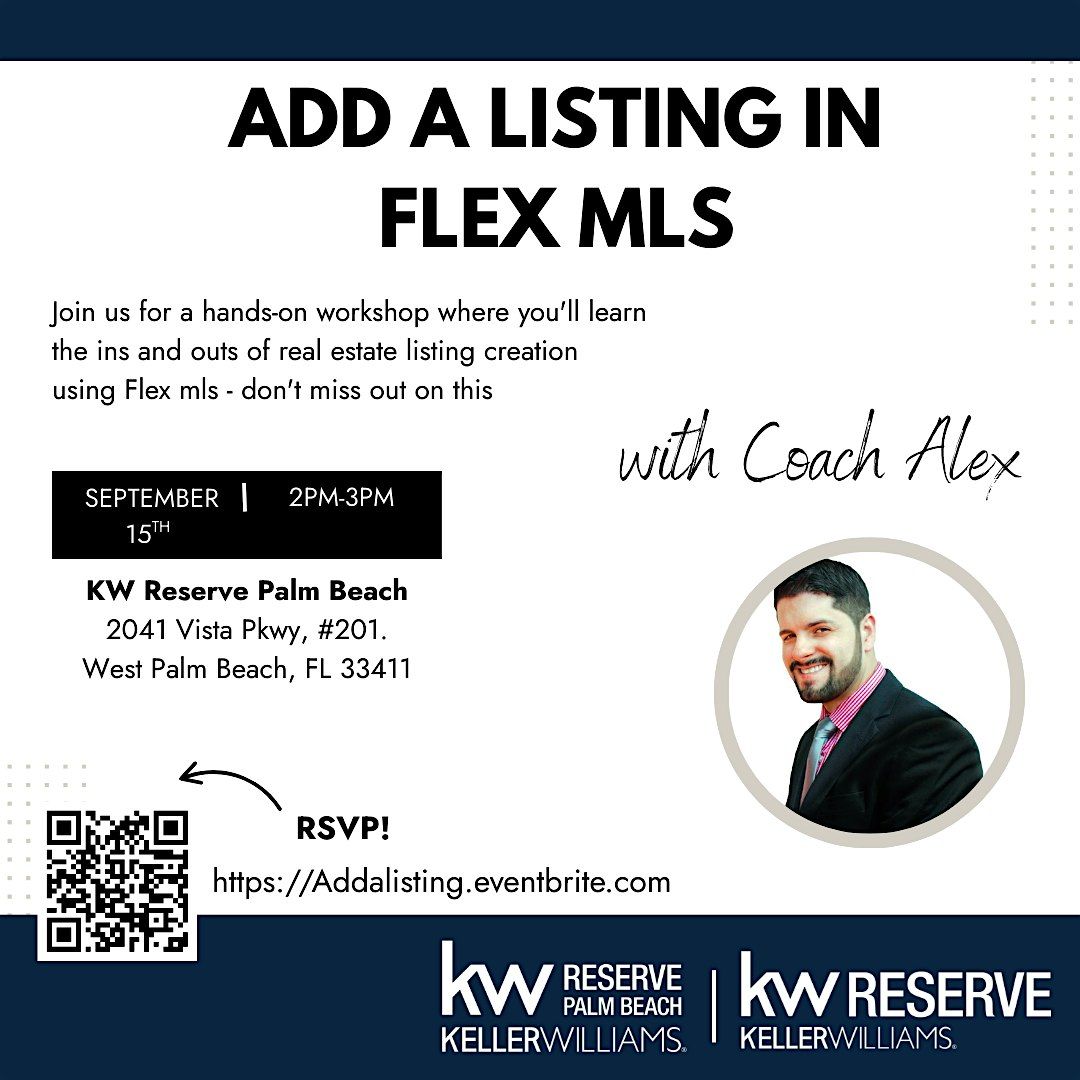 Add a listing in Flex mls