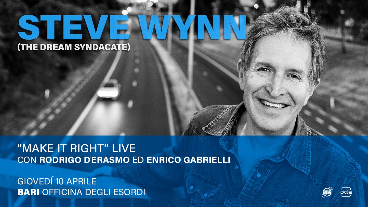 STEVE WYNN (The Dream Syndicate) live a BARI con Enrico Gabrielli e Rodrigo D\u00b4Erasmo