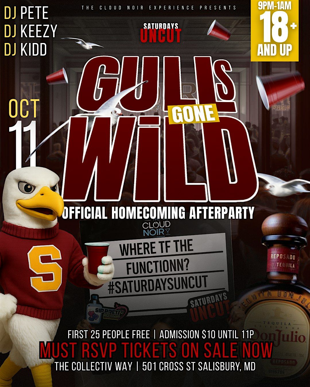 GULLS GONE WILD: OFFICIAL HOMECOMING AFTERPARTY