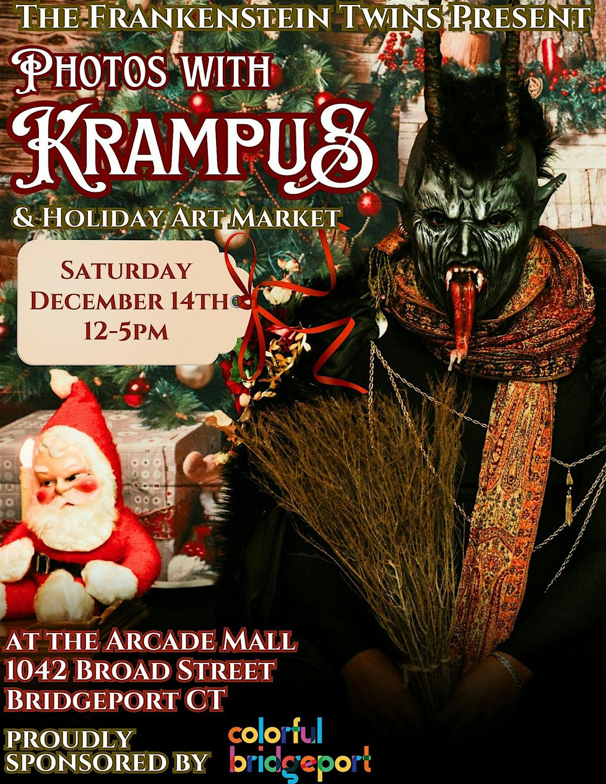 Photos With Krampus & Holiday Market at The Arcade Mall