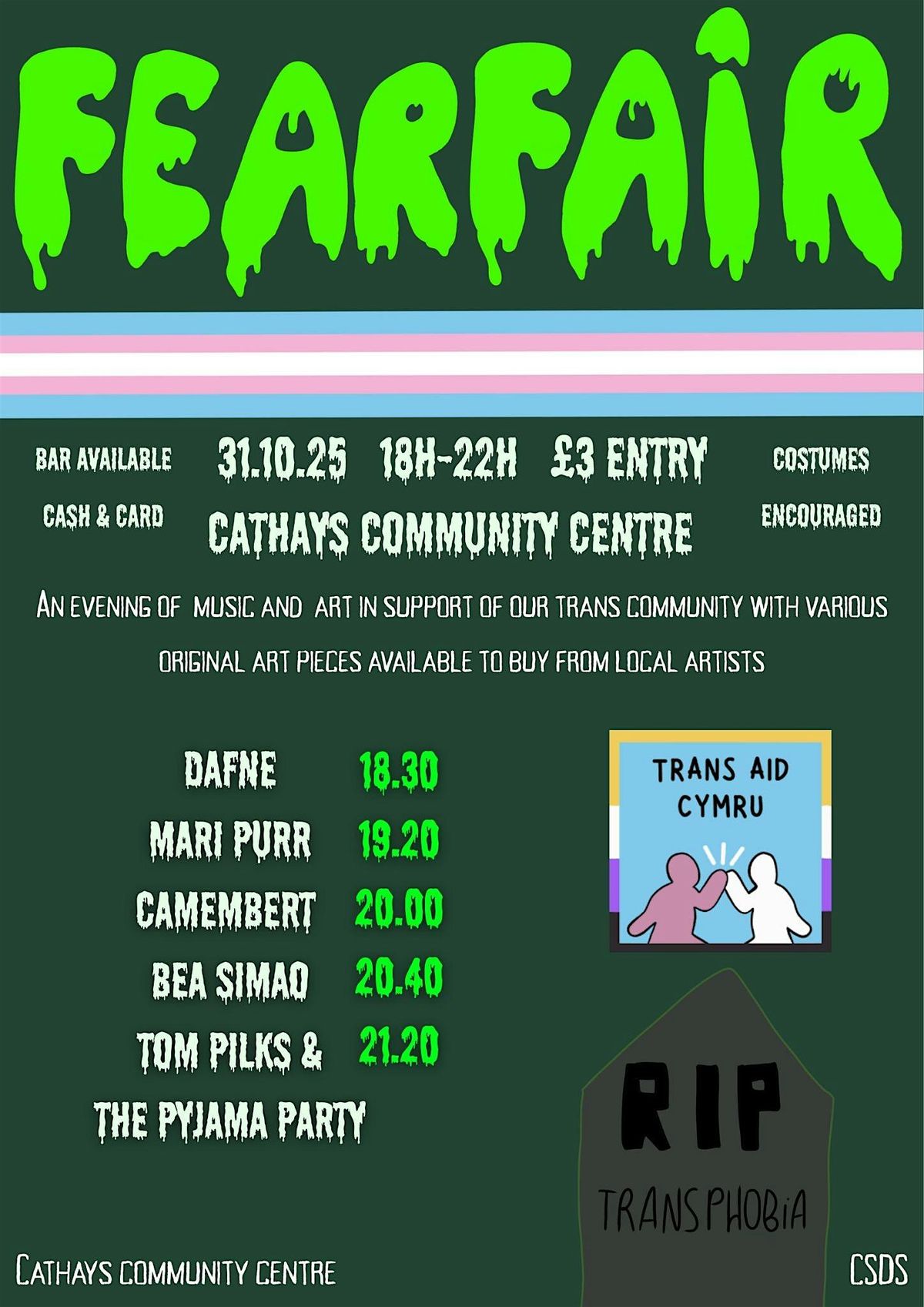 FEARFAIR with Trans Aid Cymru & b\u0175t music