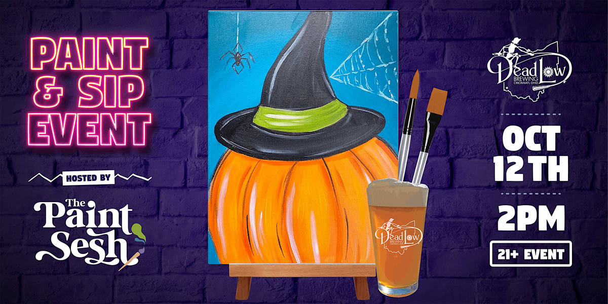 \u201cWitchy Pumpkin\u201d Halloween Paint & Sip Painting Event in Cincinnati, OH