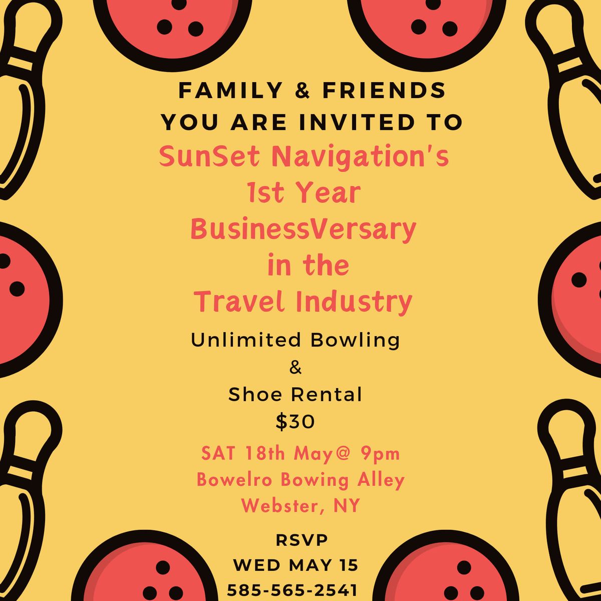 1st year BusinessVersary within the Travel Industry 