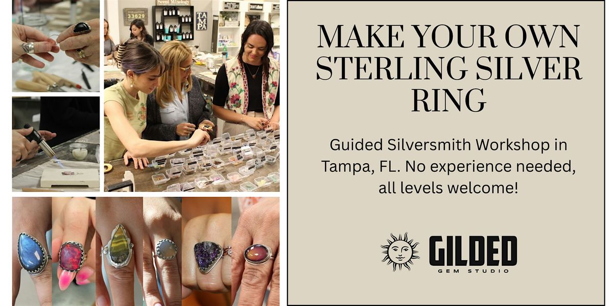 DIY Silversmith Ring Workshop with GILDED Gem Studio