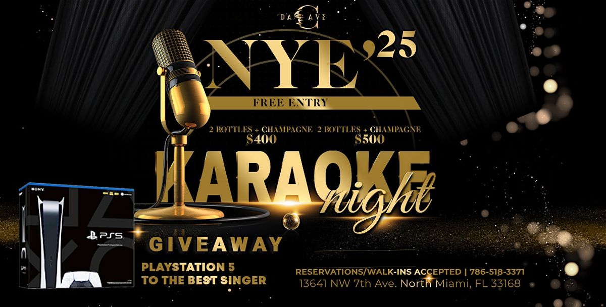 NYE 25 KARAOKE NIGHT