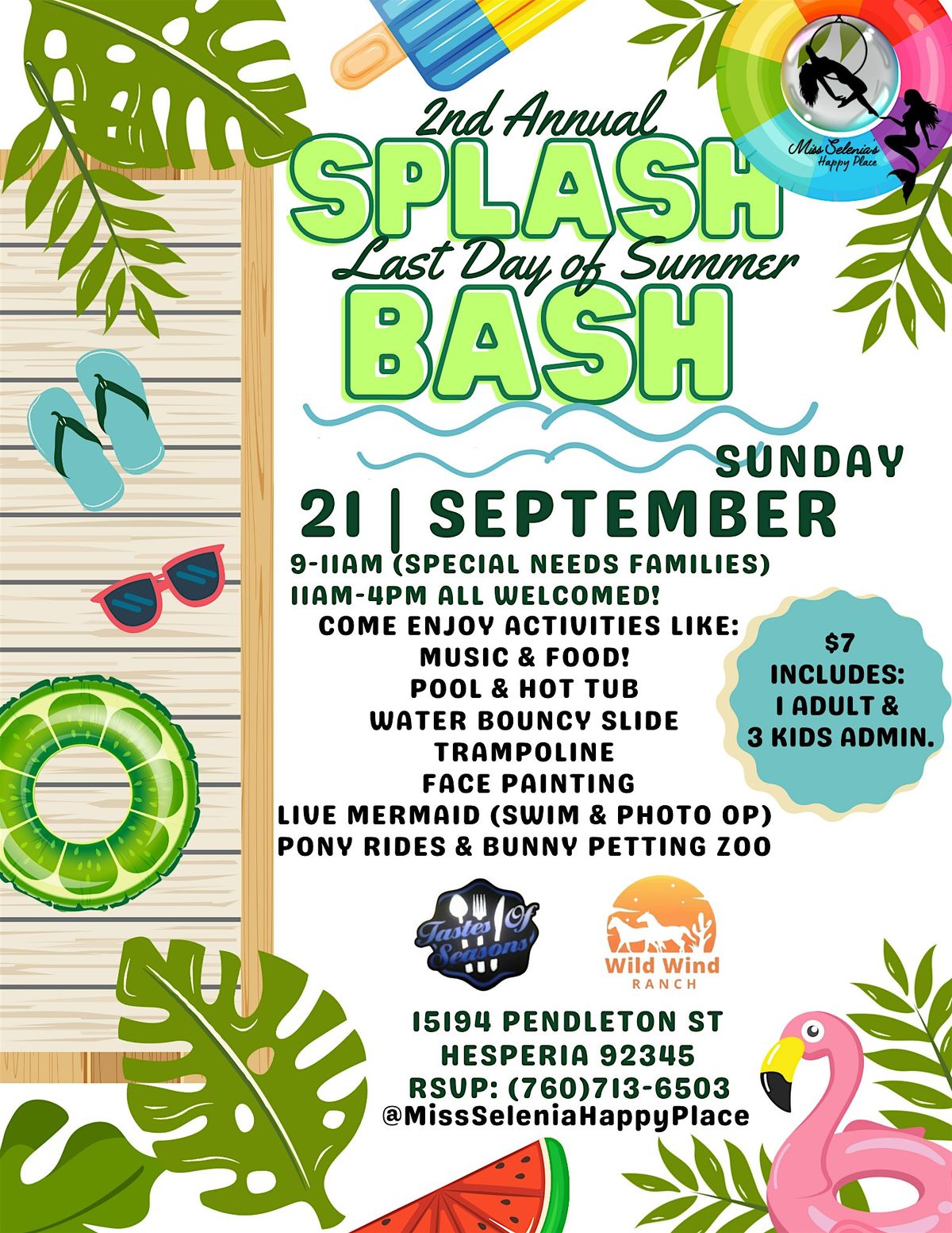 Last Day of Summer: SPLASH BASH!