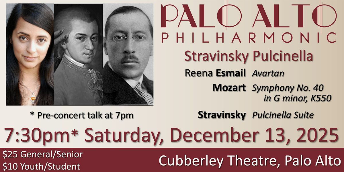 Classical Music - Palo Alto Philharmonic - Stravinsky Pulcinella