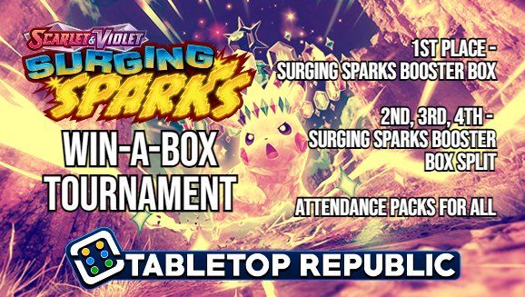 Pokemon TCG Surging Sparks Win-A-Box Tournament