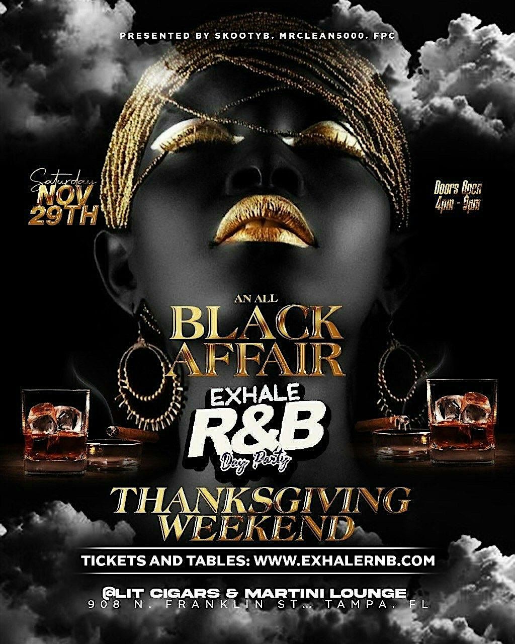 Thanksgiving Weekend Exhale RnB DayParty