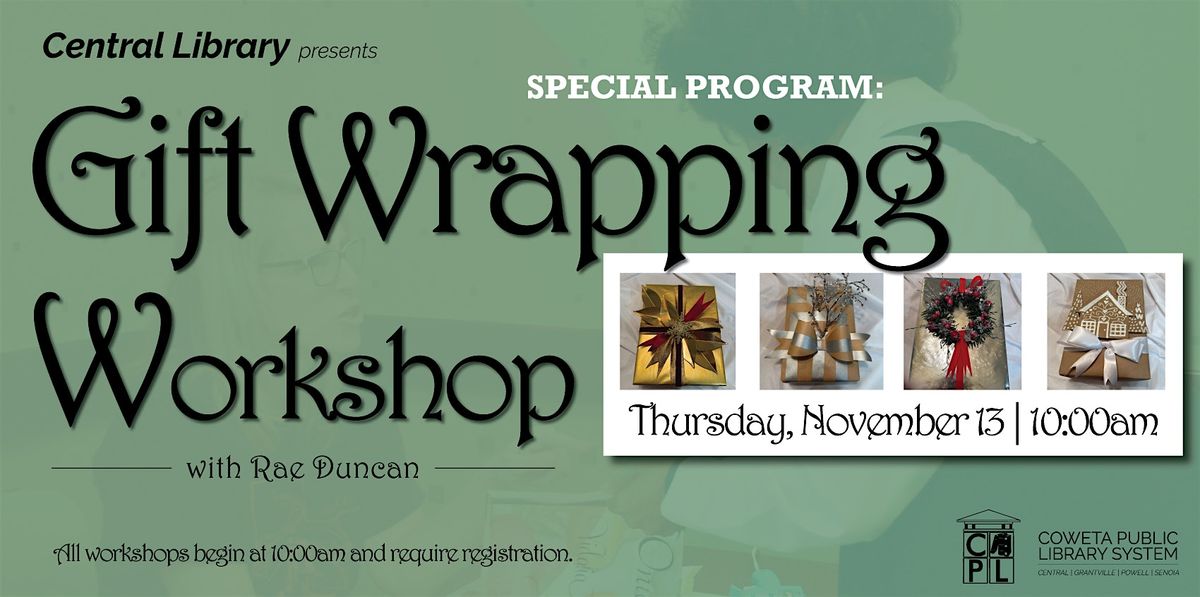 Gift Wrapping Workshop with Rae Duncan
