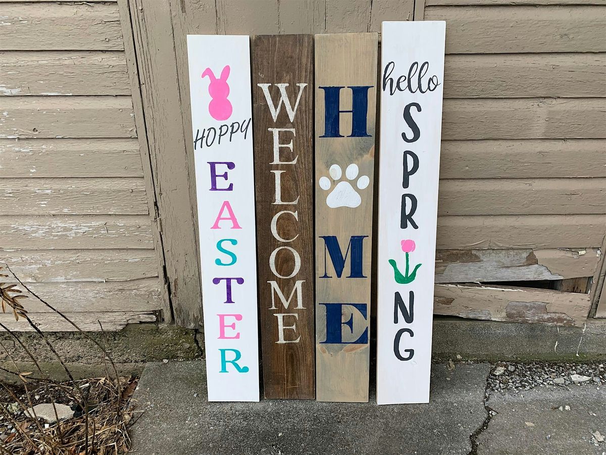 Porch Sign Painting at The Vineyard at Hershey