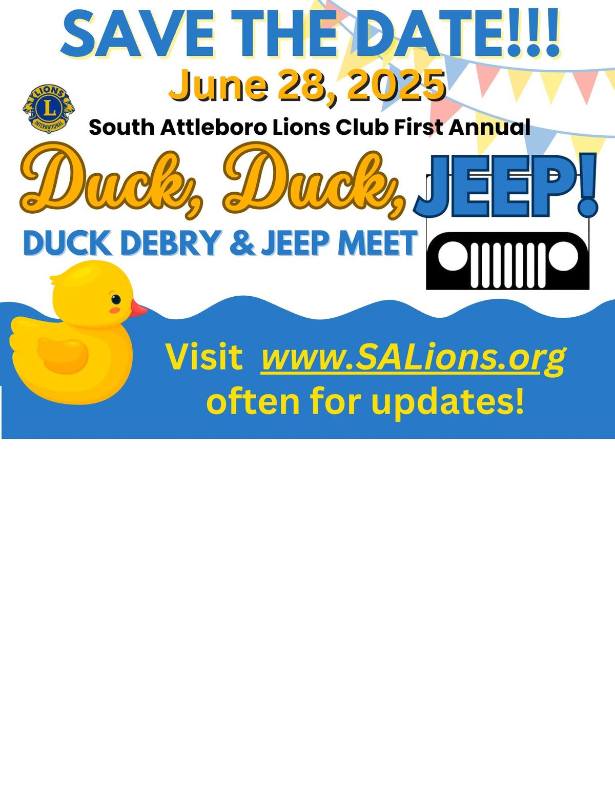 SA Lions Duck, Duck, Jeep- Duck Derby & Jeep Meet