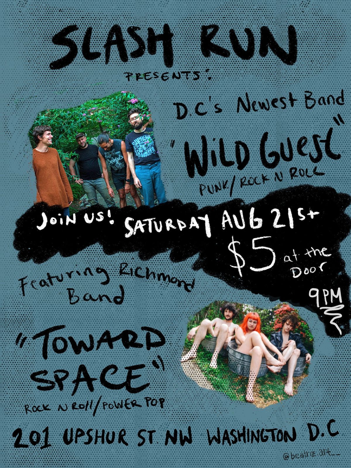 Toward Space (RVA) \/\/ Wild Guest ( New DC punk bands premier show)