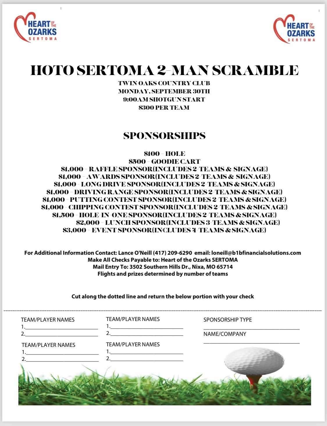 Heart of the Ozarks (HOTO) Sertoma 2-Man Scramble