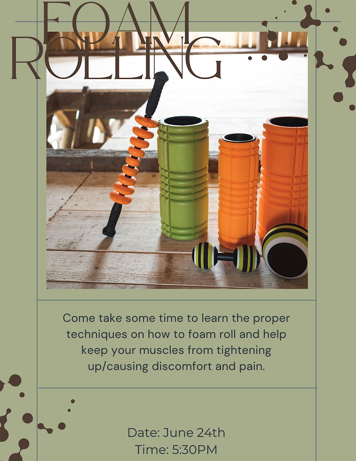 Foam Rolling Workshop