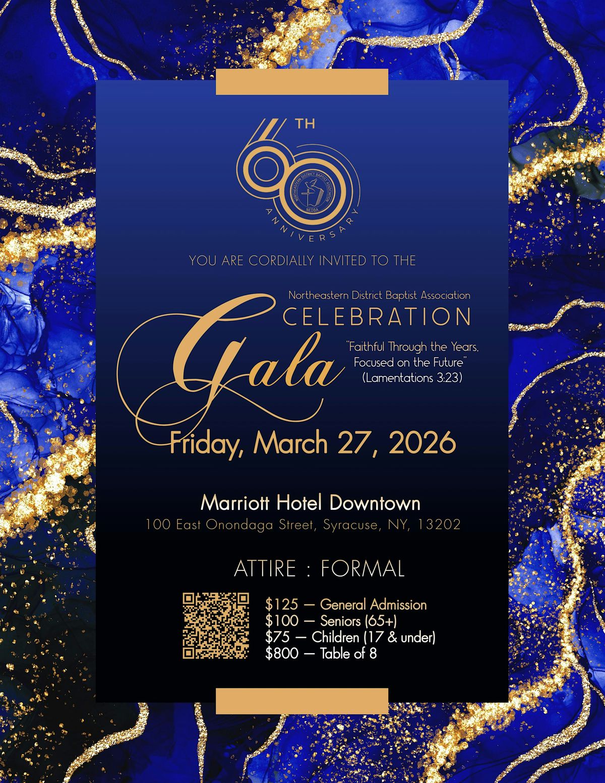 Northeastern District Baptist Association 60th Anniversary Gala