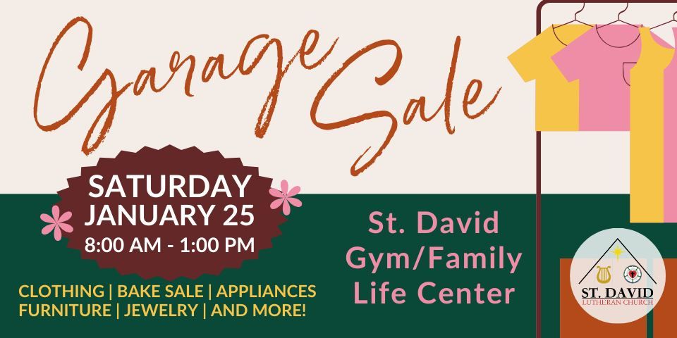 St. David Lutheran Church Garage Sale