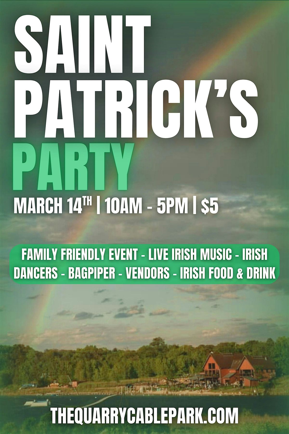 St. Patrick's Party: Irish Dancers, Bagpiper,  Live Irish Music  & More!