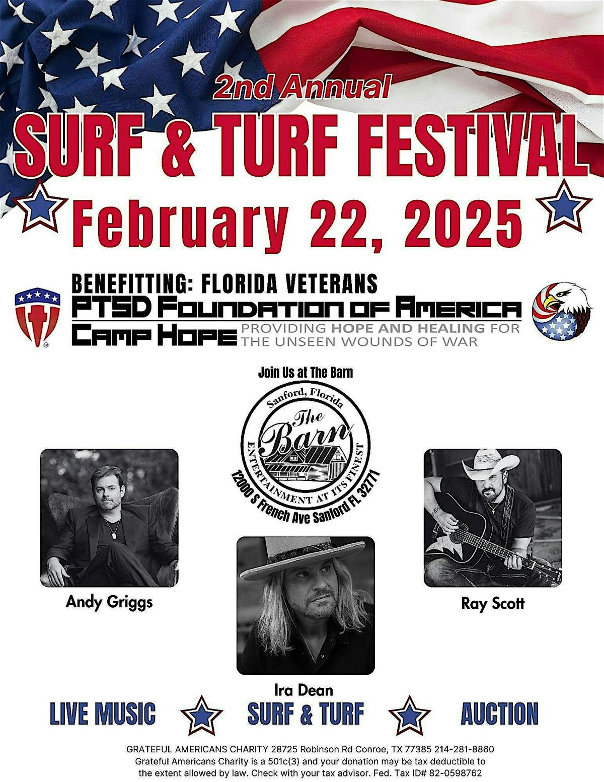 Surf & Turf Festival - with Ira Dean, Andy Griggs & Ray Scott