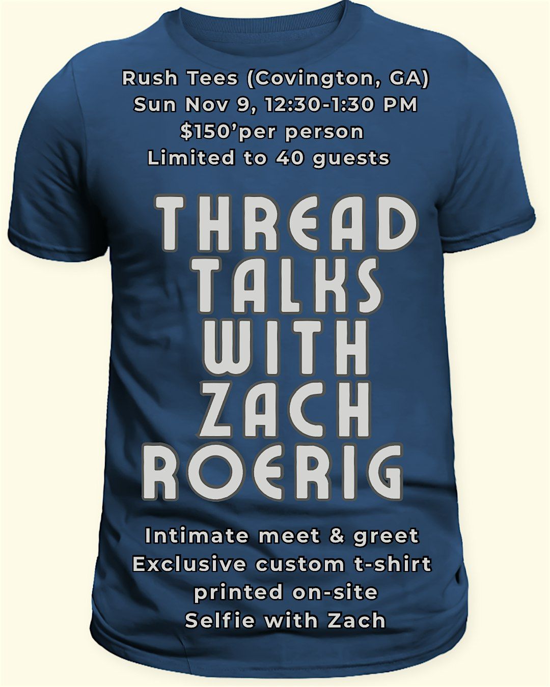 Zach Roerig Sunday 12:30 PM Meet & Greet