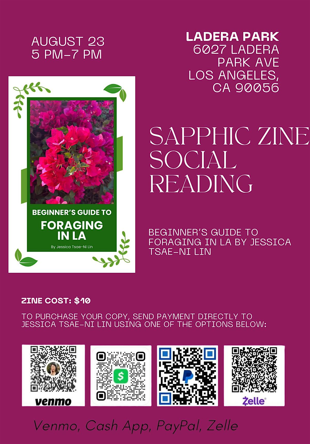 Sapphic Zine Social Reading