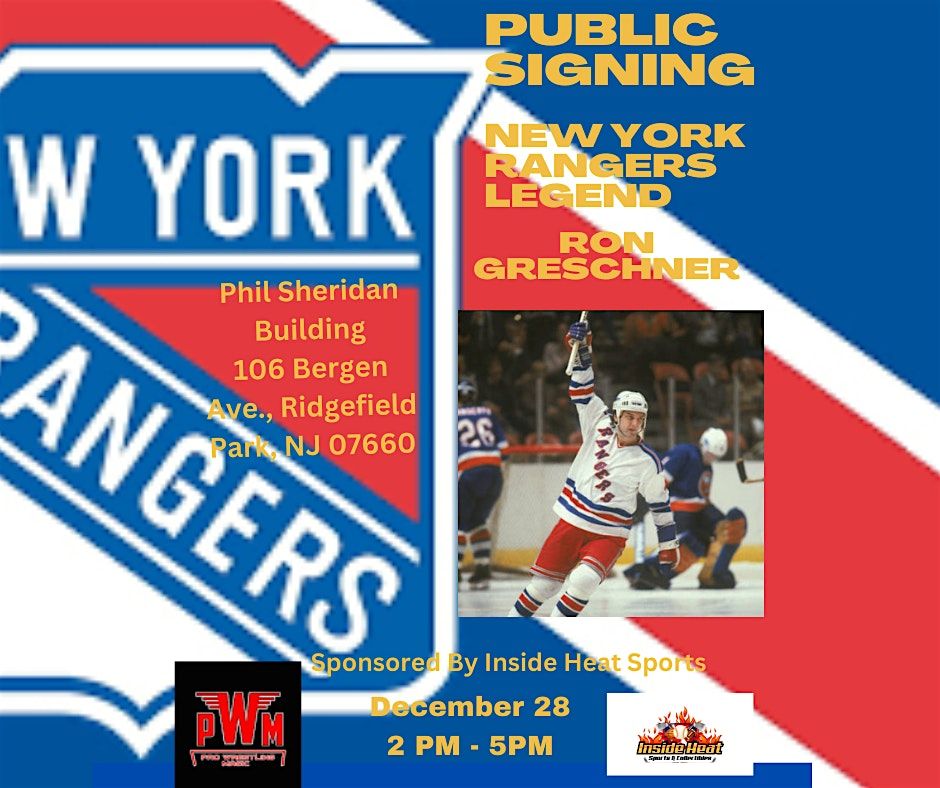 Ron Greschner Public Signing and Meet and greet