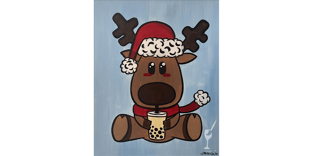 Rudolf's Boba - Paint and Sip in Austin | Classpop!\u2122