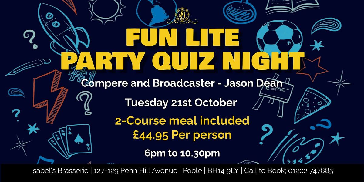 Fun Lite Party Quiz Night at Isabel's