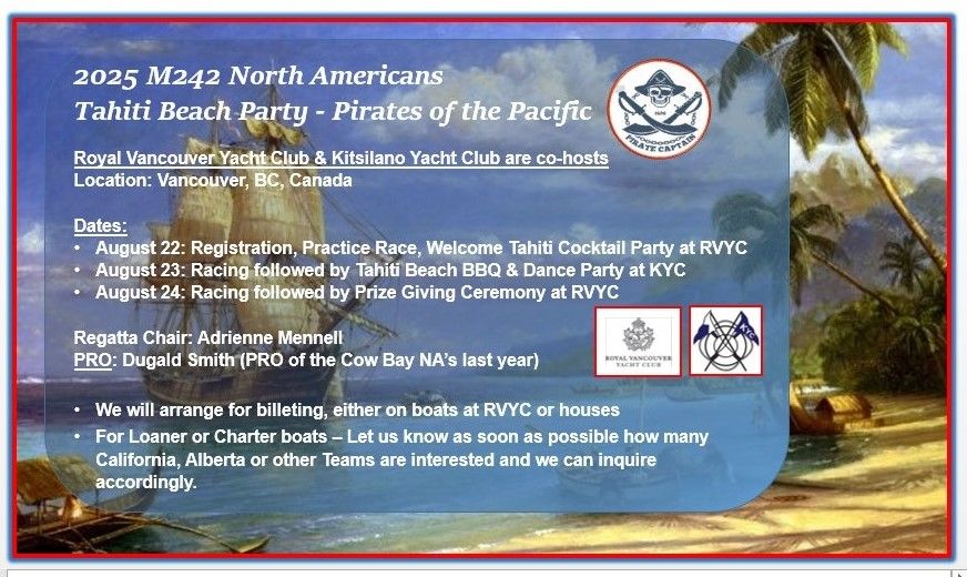 2025 M242 North American\u2019s - Tahiti Beach Party - Pirates of the Pacific