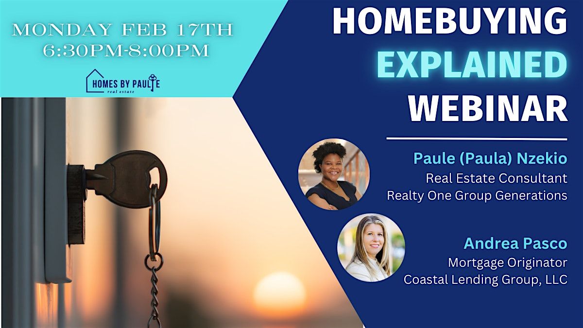 Homebuying Explained Webinar with Paule Nzekio