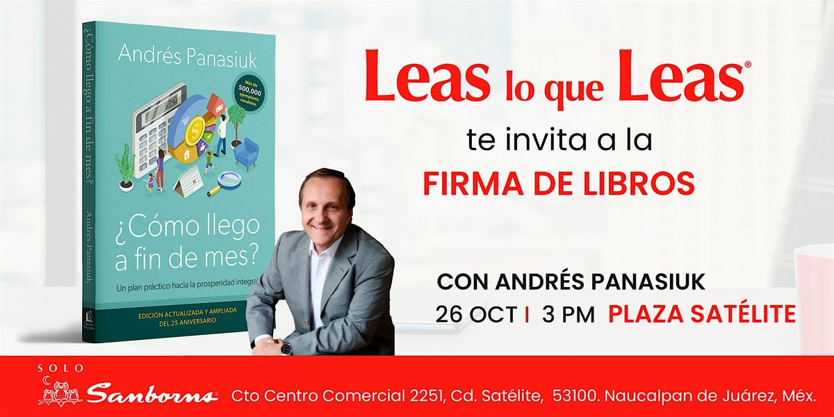 Firma de libros:\u00bfC\u00f3mo llego a fin de mes? con Andr\u00e9s Panasiuk