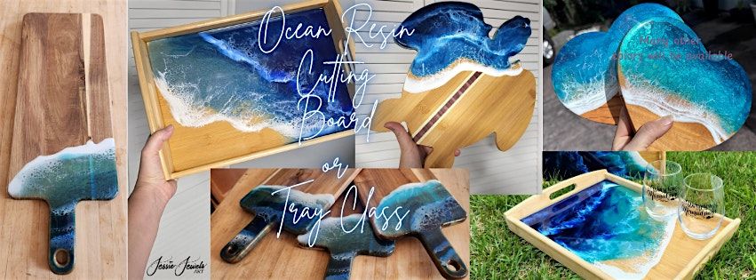 Ocean Waves Resin Class at Moonstone Art Studio