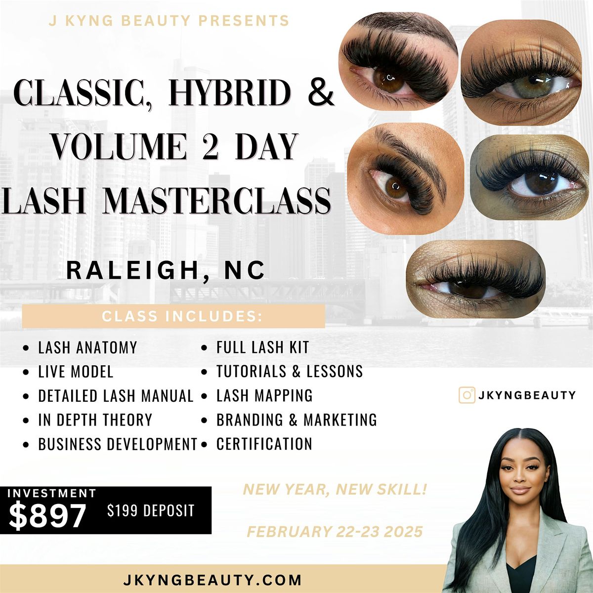 Classic, Hybrid,  Volume 2 Day Lash Masterclass