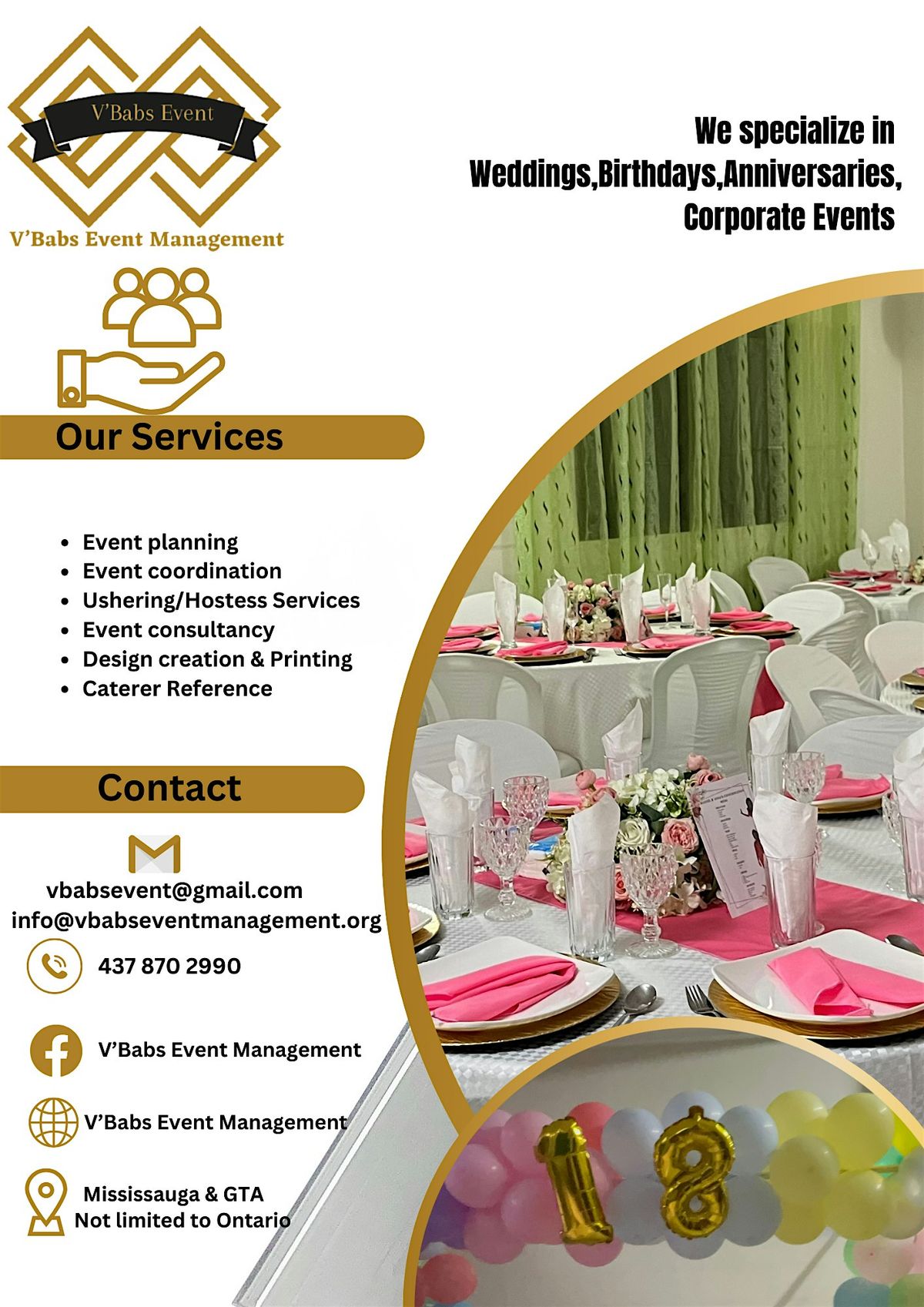 V\u2019Babs Event Management Launch