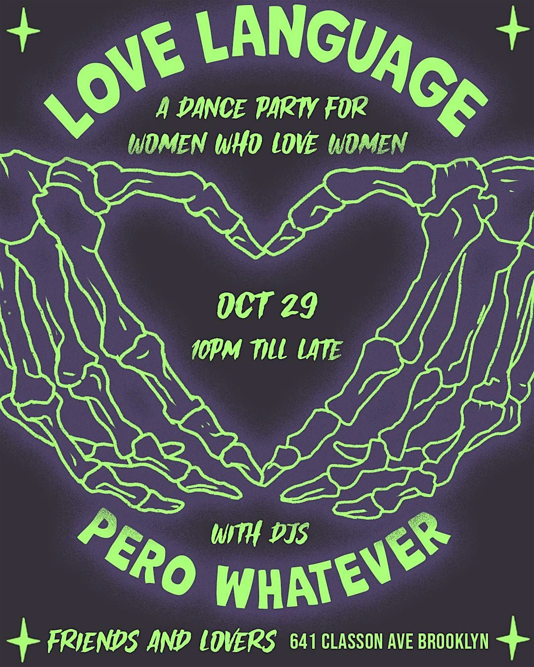 Love Language: Halloween Edition   A dance party for women who love women