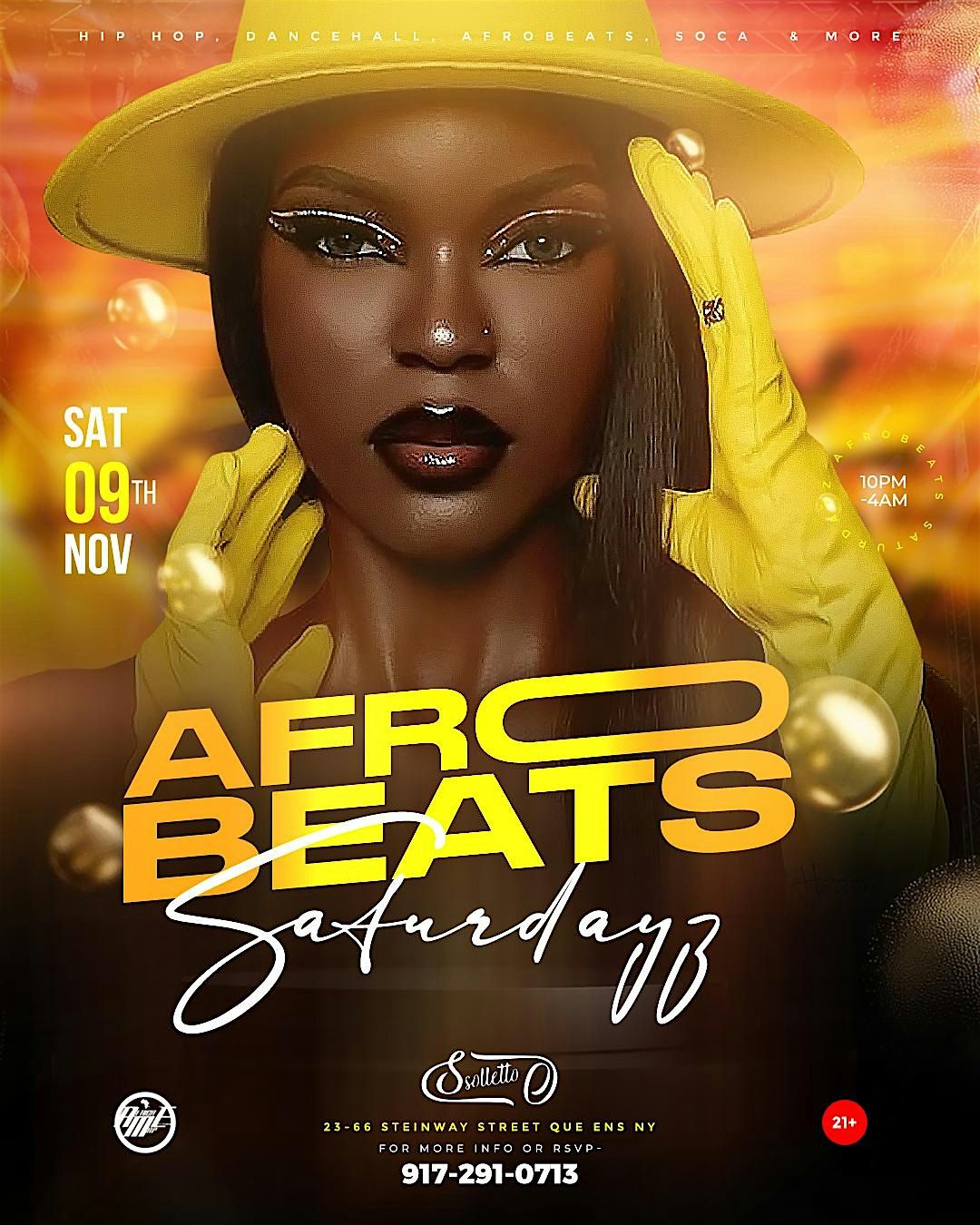 AfroBeats Saturdayz ( Solletto Astoria )