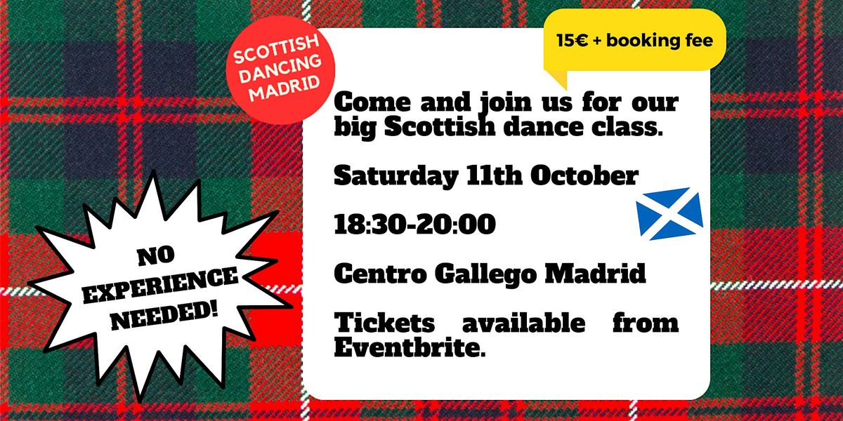 Scottish Dancing Madrid - Saturday 11th October
