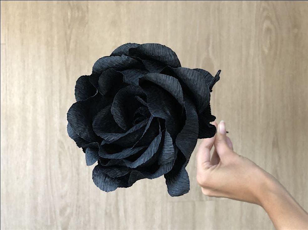 LUSH Sunderland Halloween Black Paper Rose Crafting Workshops