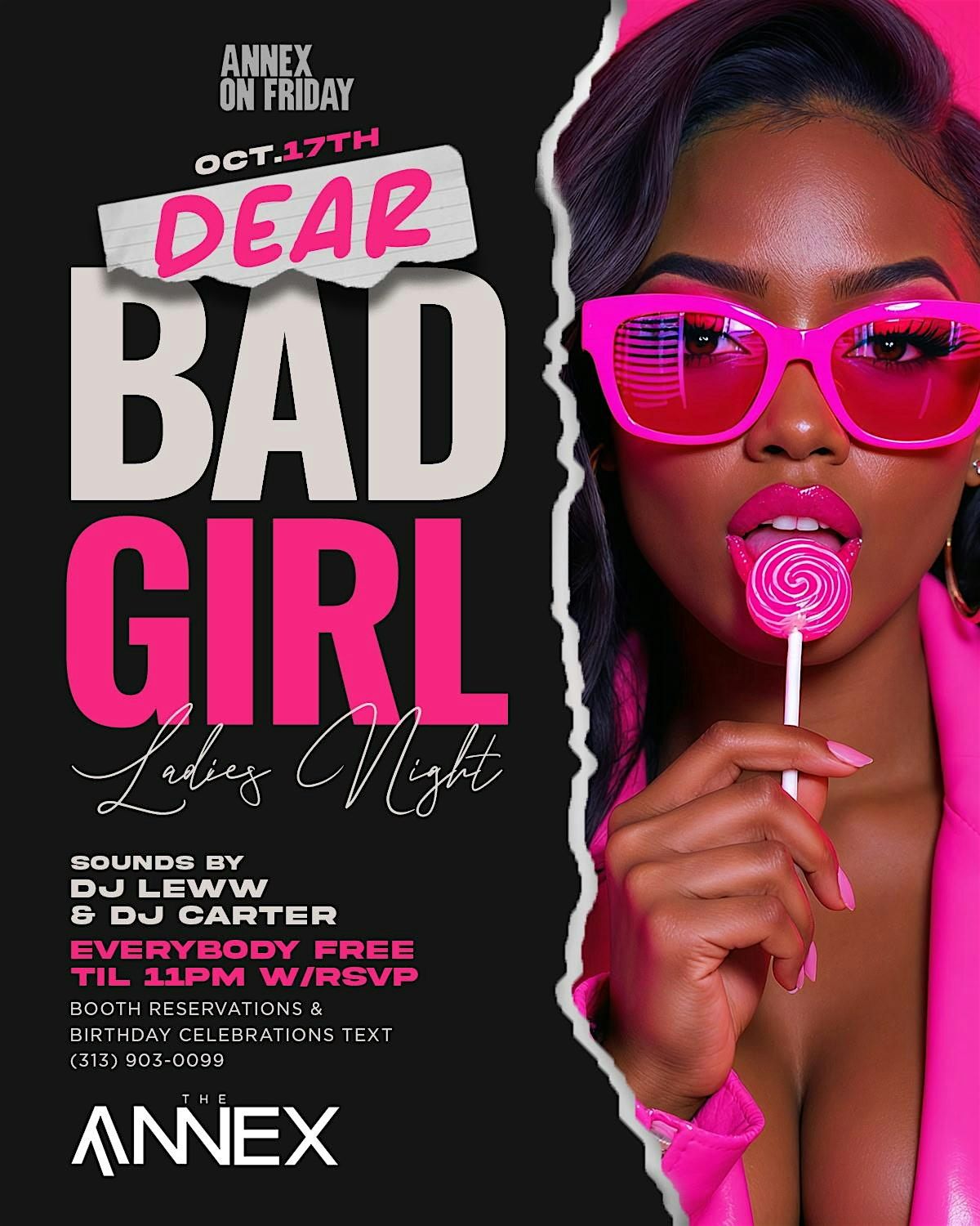 ANNEX FRIDAYS presents DEAR BAD GIRL, LADIES NIGHT