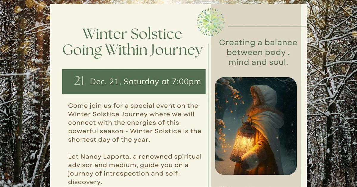 Winter Solstice Going Within with Spiritual Advisor &Medium Nancy Laporta