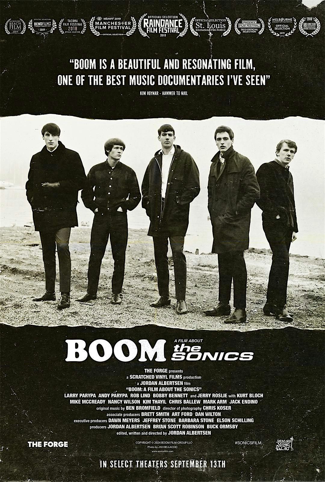 BOOM! A Film About the Sonics \u2013 1960s Garage Band Documentary!