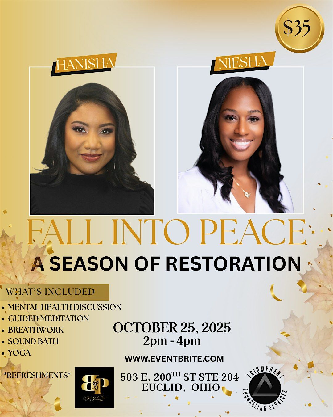 "FALL INTO PEACE" A SEASON OF RESTORATION