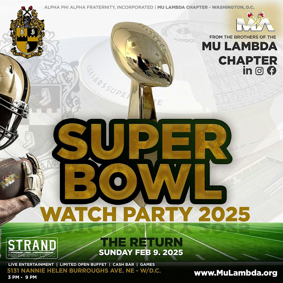 Mu Lambda Watch Party 2025 - Super Bowl LIX