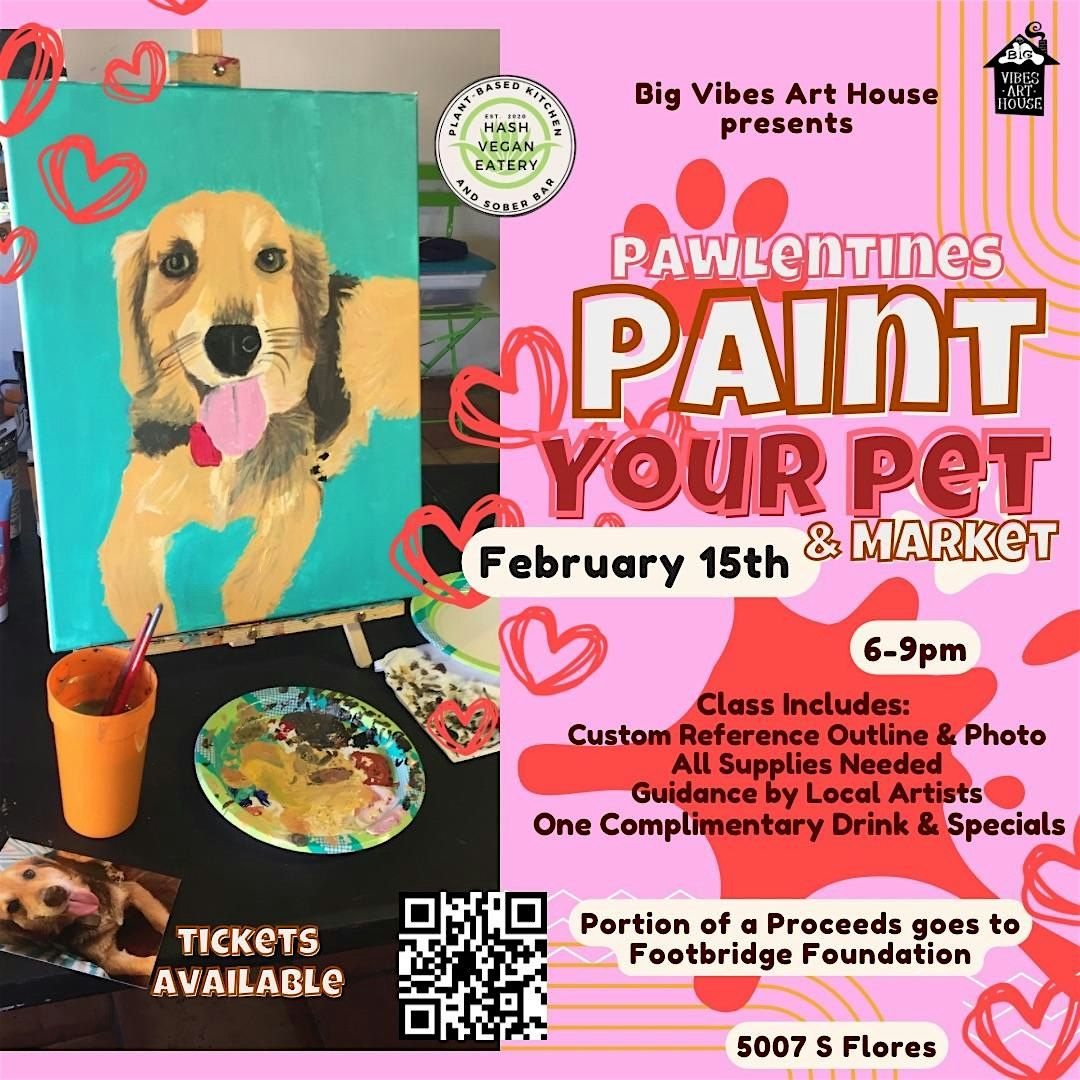 Pawlentines Paint Your Pet at Hash Vegan Eatery