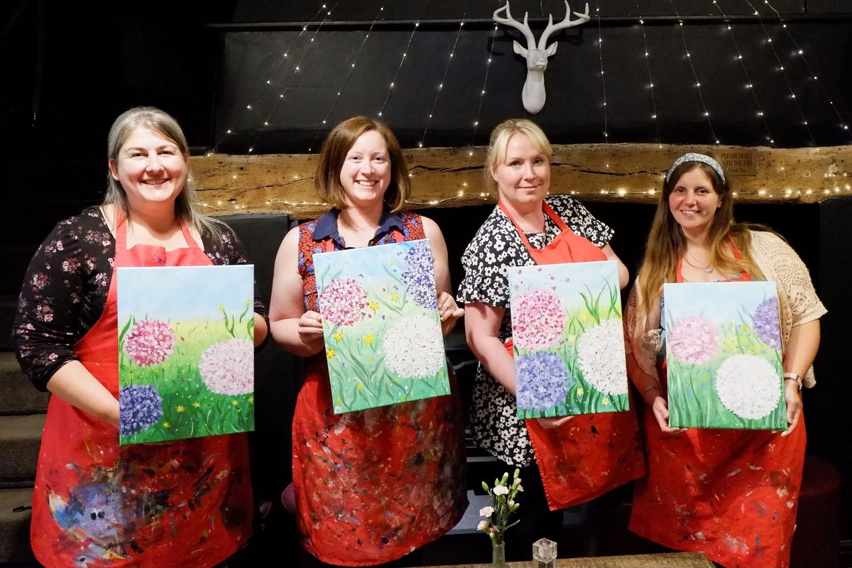 Join Brush Party to paint 'Summer Vibes' in Waddesdon
